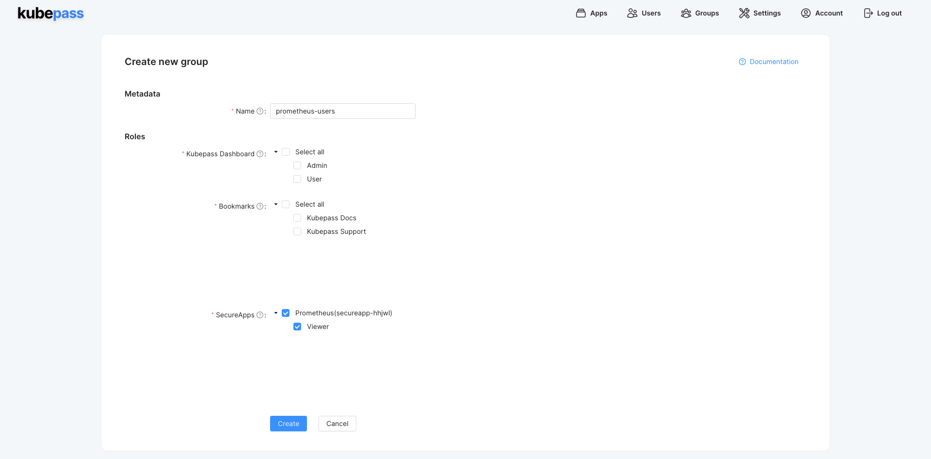 Create a prometheus-users group